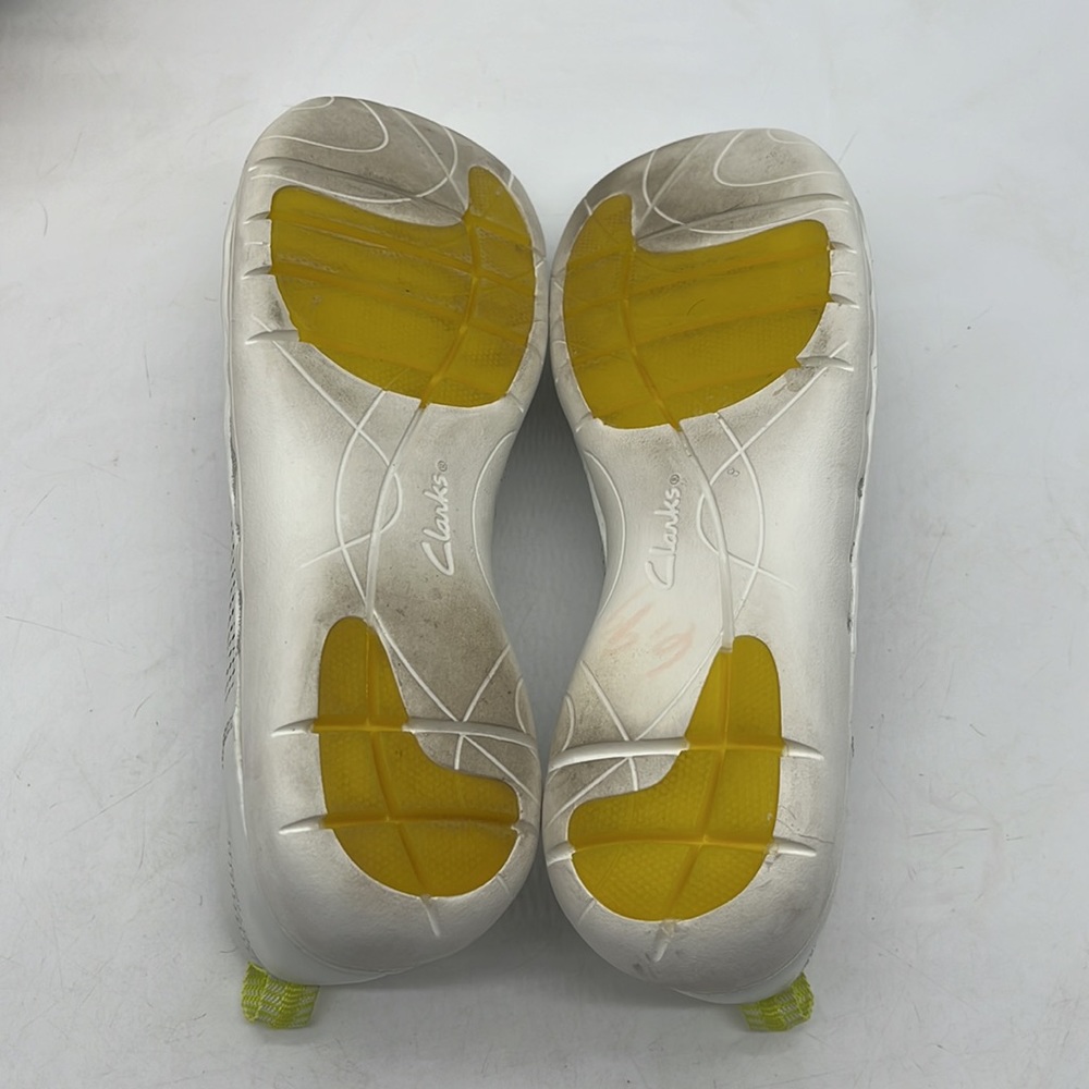 Clarks Artisan Unstructured White Ballet Flats Sz 8. BFL2705 - Picture 6 of 8